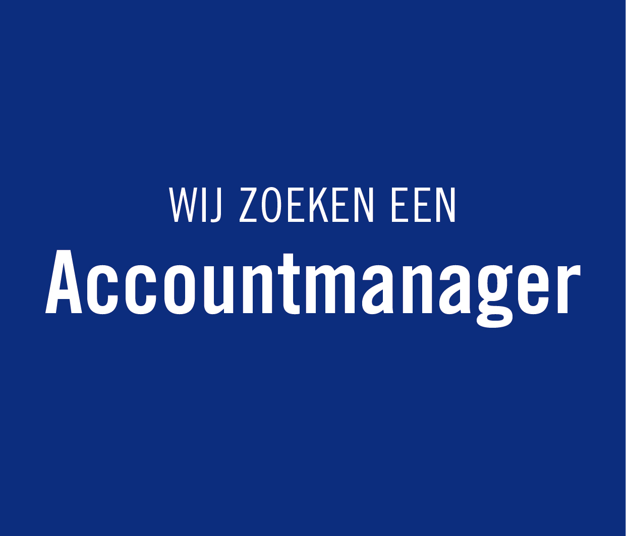 Vacature accountmanager