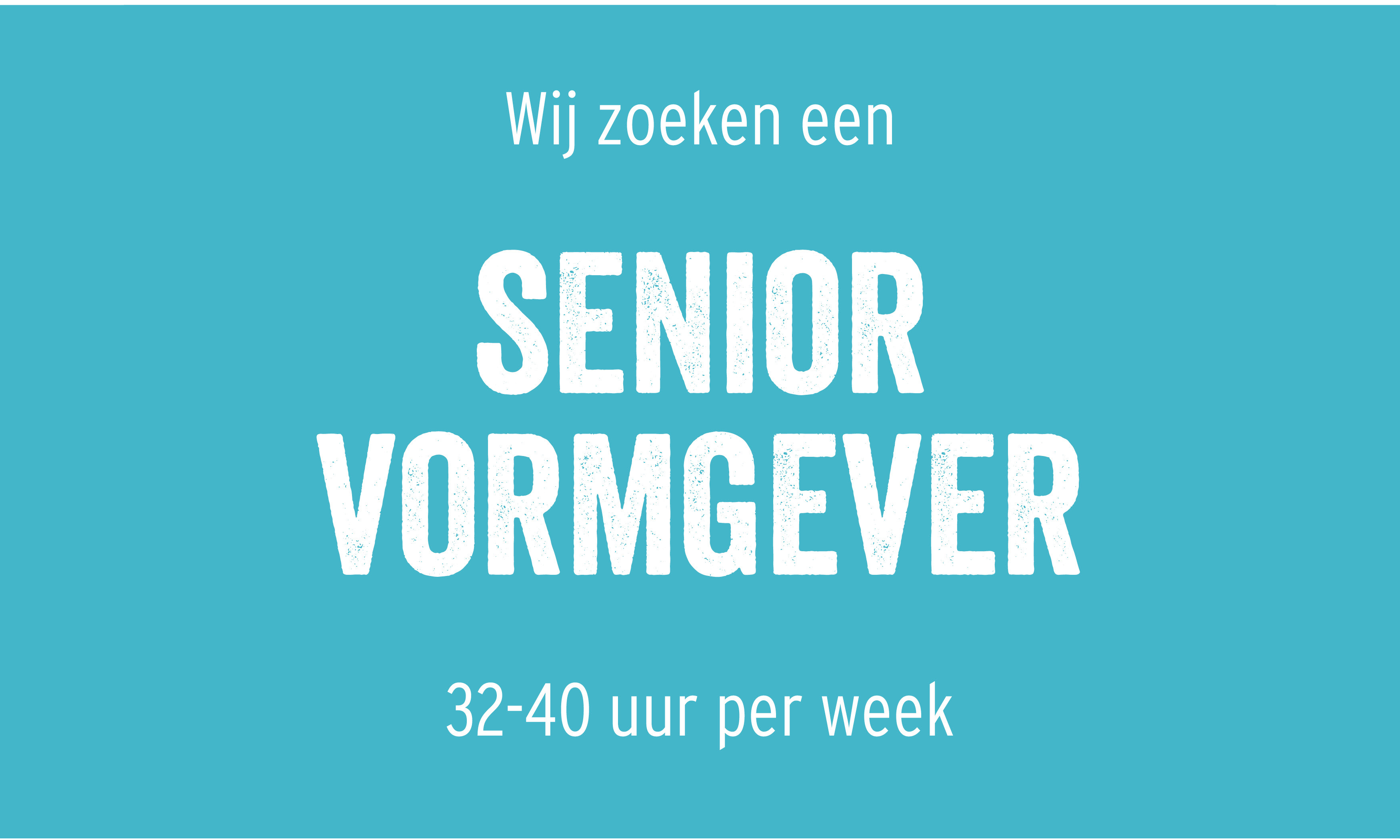 Vacature Senior Vormgever